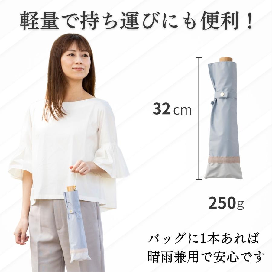 Lieben（リーベン） 日傘 折りたたみ 50cm×8本骨 UV遮熱遮光折傘