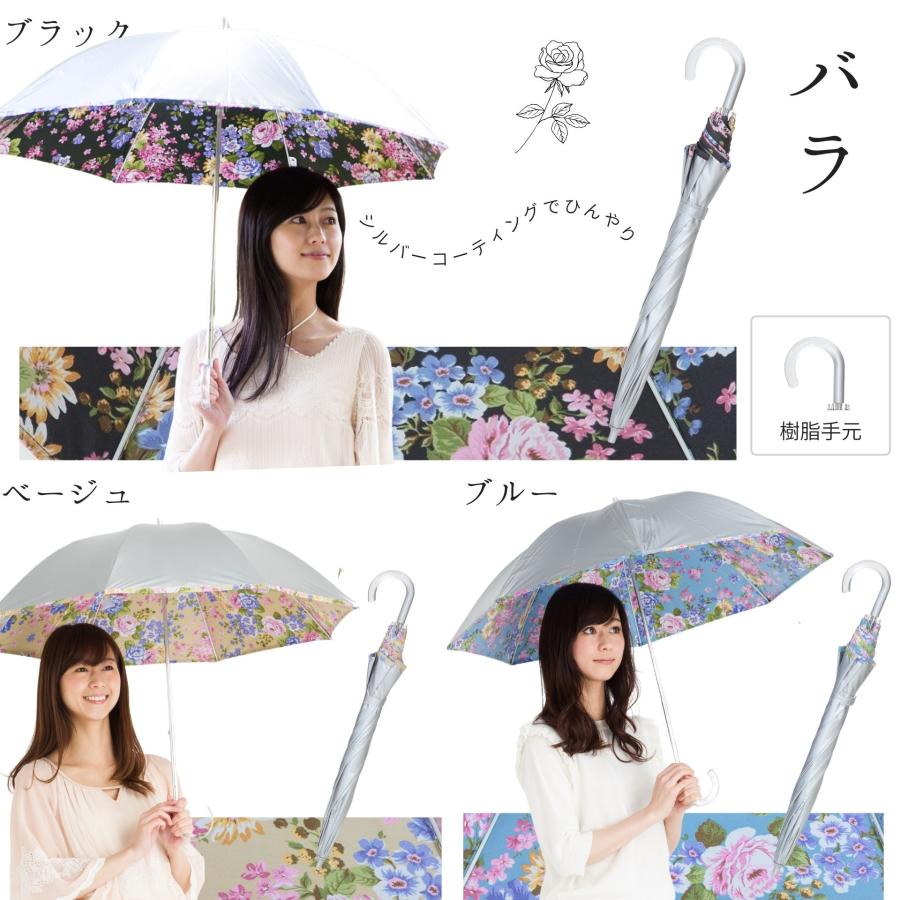 Lieben（リーベン） 日傘 コンパクト長傘 遮熱 UVカット シルバー 晴雨