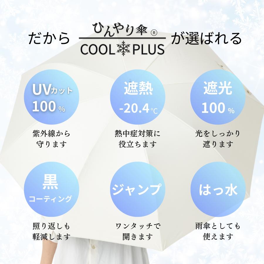 Lieben（リーベン） 日傘 UV遮熱遮光ジャンプ傘 60cm×8本骨 無地