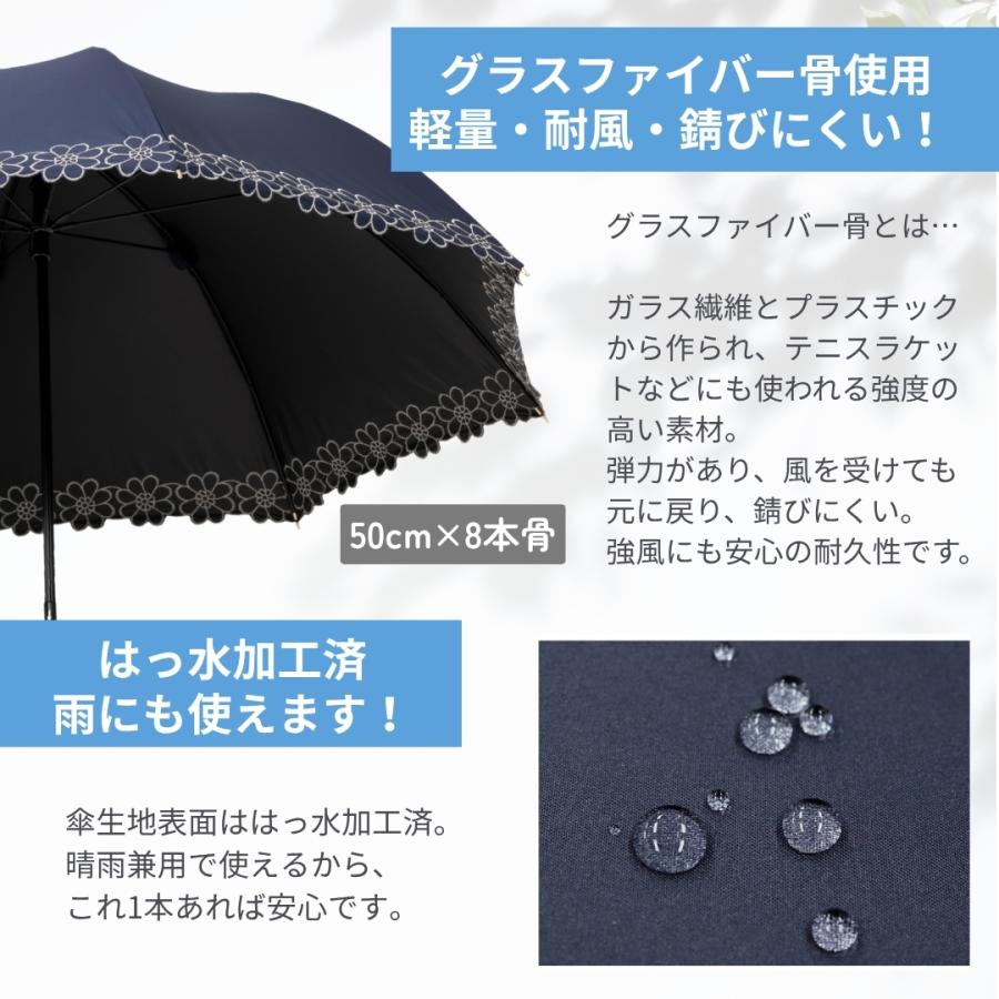 Lieben（リーベン） 日傘 ショート傘 50cm×8本骨 UV遮熱遮光