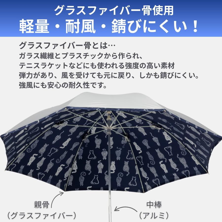 Lieben（リーベン） 日傘 コンパクト長傘 遮熱 UVカット シルバー 晴雨
