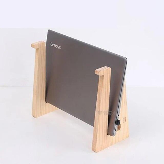ユニバーサルラップトップ冷却ブラケット,macbook pro air,ipad pro,取り外し可能な木製スタンド｜liefern｜14