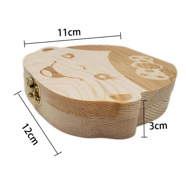 子供のための木製の歯のオーガナイザーボックス,王女のような形のボックス｜liefern｜05