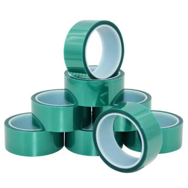 緑色のペットテープ、耐熱性、高温、PCB電気メッキ断熱保護用マスキングシールド、33m、5mm-40mm｜liefern｜05