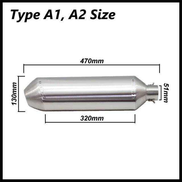 ユニバーサルエキゾーストサイレンサー,51mm,エアダクト,モーターサイクルアウトレット用,ktm 450 exc wr450 rc390 crf15｜liefern｜12