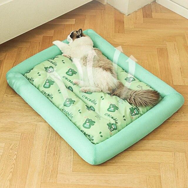 猫用の夏の冷却マット,子犬用の正方形の犬用寝袋｜liefern｜03