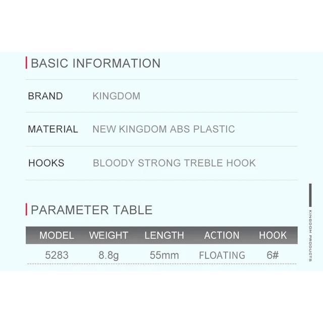 キングダム-ペンシルフィッシングベイト,55mm,8.8g,プロペラ付きハードフローティングウォブラー,バス,パーチ,トラウト,パイク用｜liefern｜25