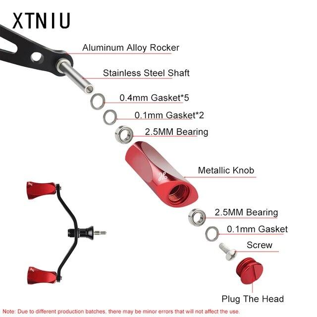 Xtniu-フィッシングリールハンドル,1000-5000シリーズに適した新しいフィッシングアクセサリー,フルアルミニウム合金素材,ダブルハンドル｜liefern｜15