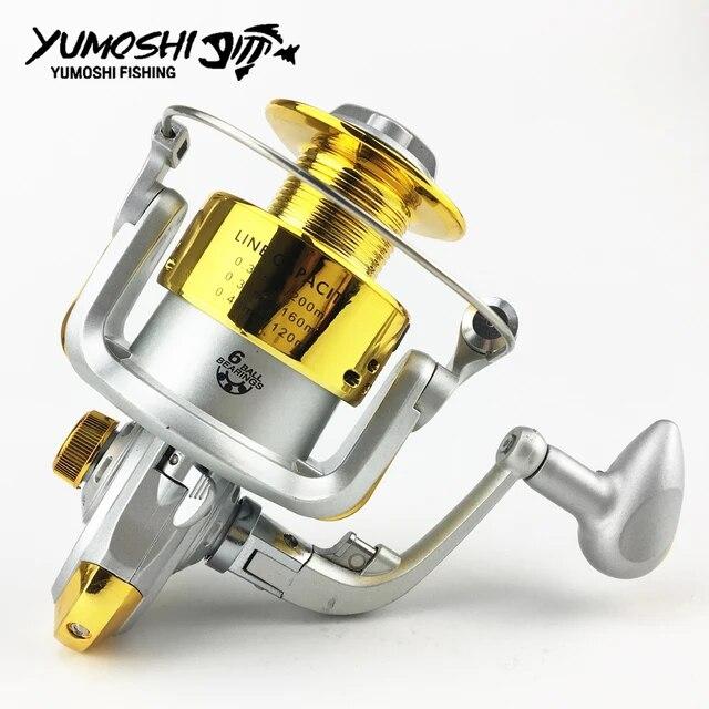 Yumoshi ホイール魚スピニングリール 5.5: 1 12BB 1000-7000 シリーズペスカ carretilha ペシェスピニングホイール｜liefern｜05