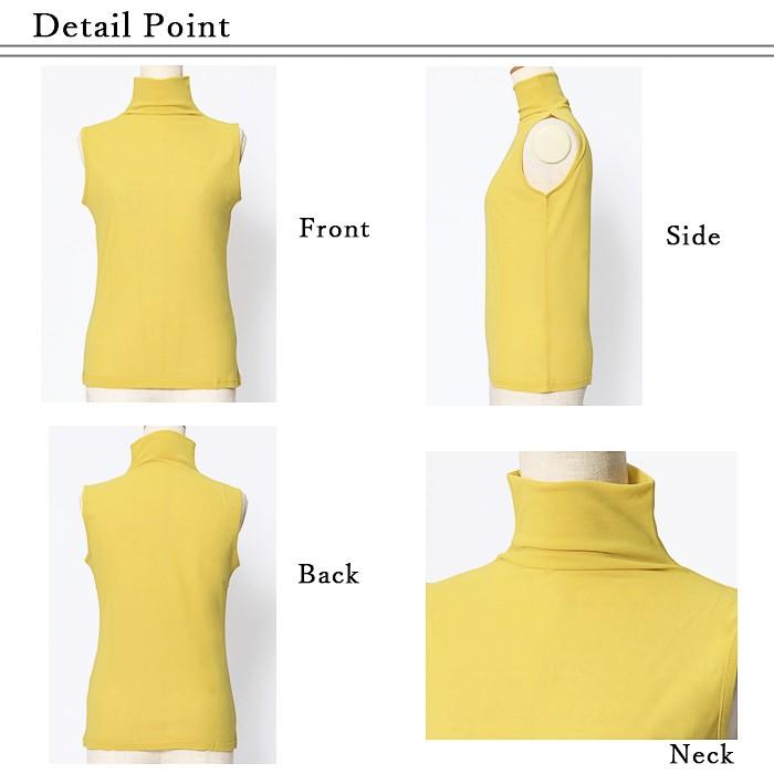 日本製 クール冷感 ハイネック ノースリーブ レディース 綿100% ハイネックインナー コーデ 白 接触冷感 ゴルフ スポーツ 春夏 シア― カットソー オシャレ |  | 16