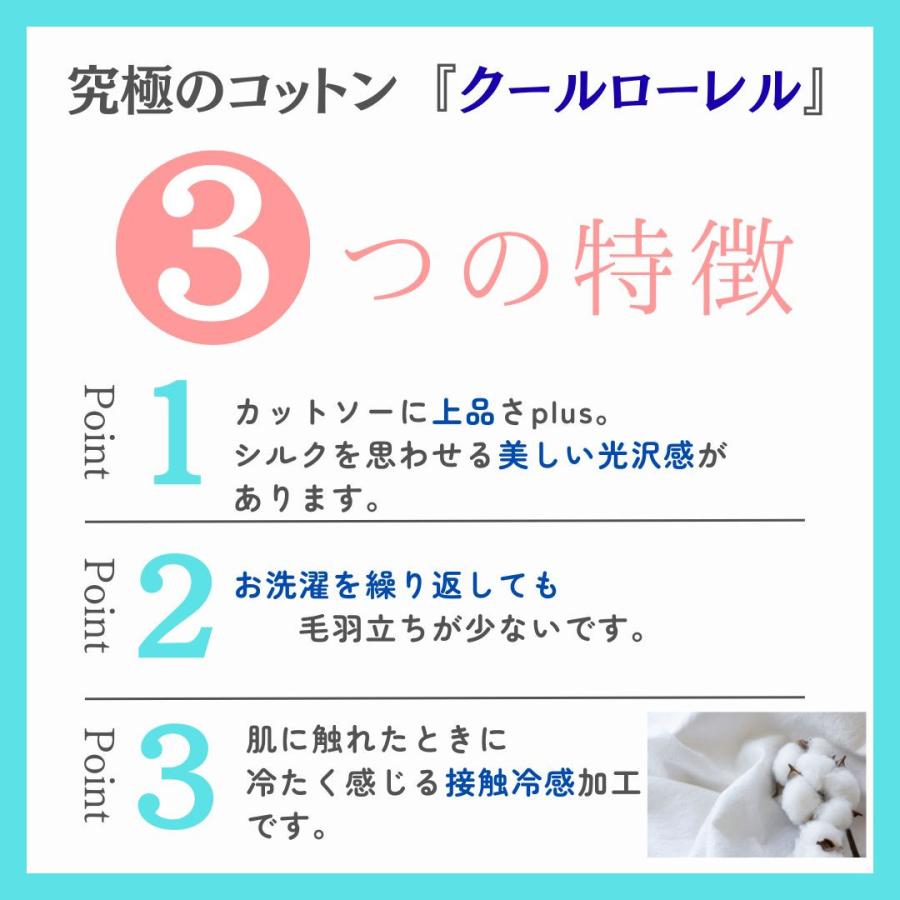 【トップスとして使える】ハイネックＴシャツ  夏用 5分袖 日本製 接触冷感 綿100％ カットソー 半袖 細見えAライン 半袖 おしゃれ おすすめ きれいめ コットン |  | 08