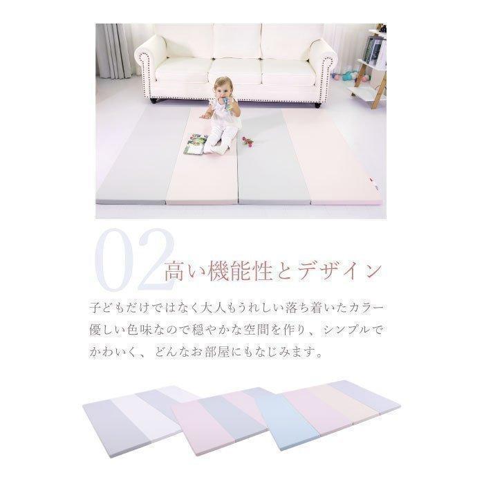 大阪熊 プレイマット 子供用 ジョイントマット 厚手 折りたたみ 防水防音 ベビークッション ノンホルム 落下防止 床暖対応 200×160 