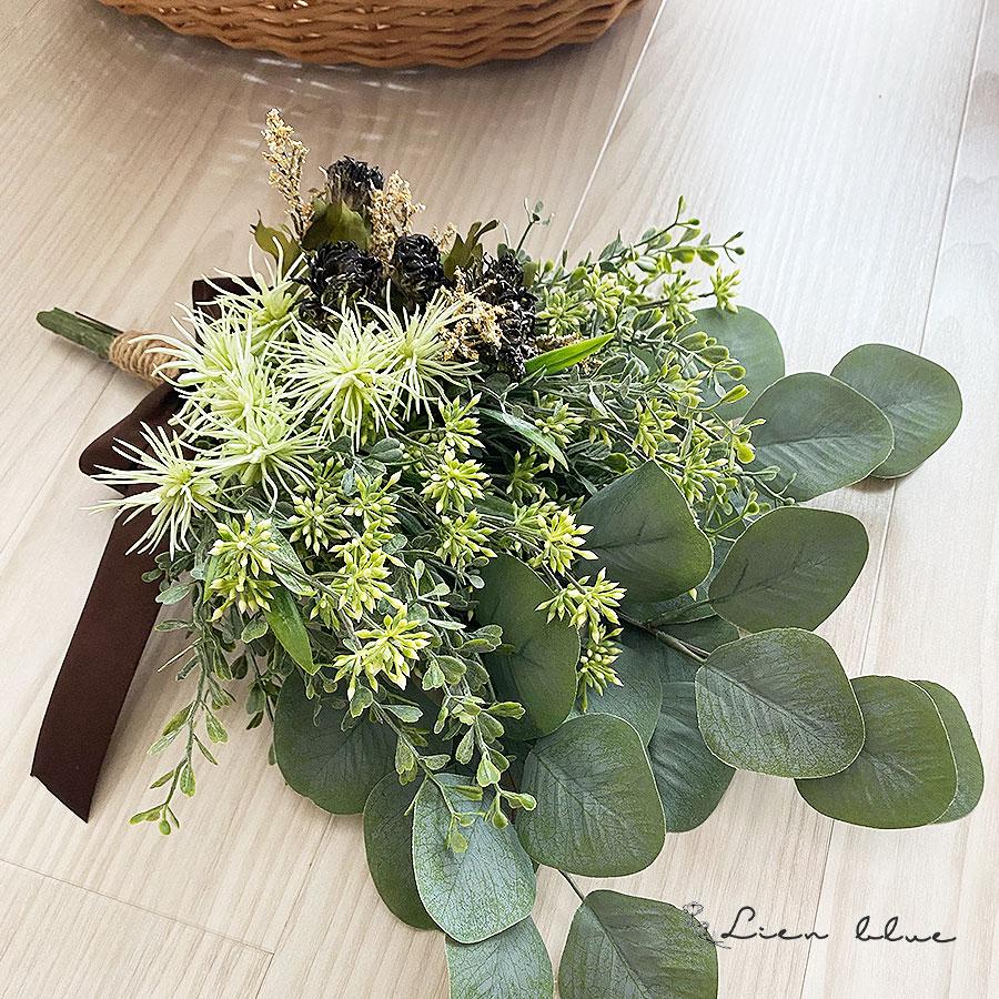 スワッグ フラワー グリーン 造花 アーティフィシャルフラワー 誕生日 新築祝い 開店祝い 新居 結婚 母の日 プレゼント インテリア |  | 03