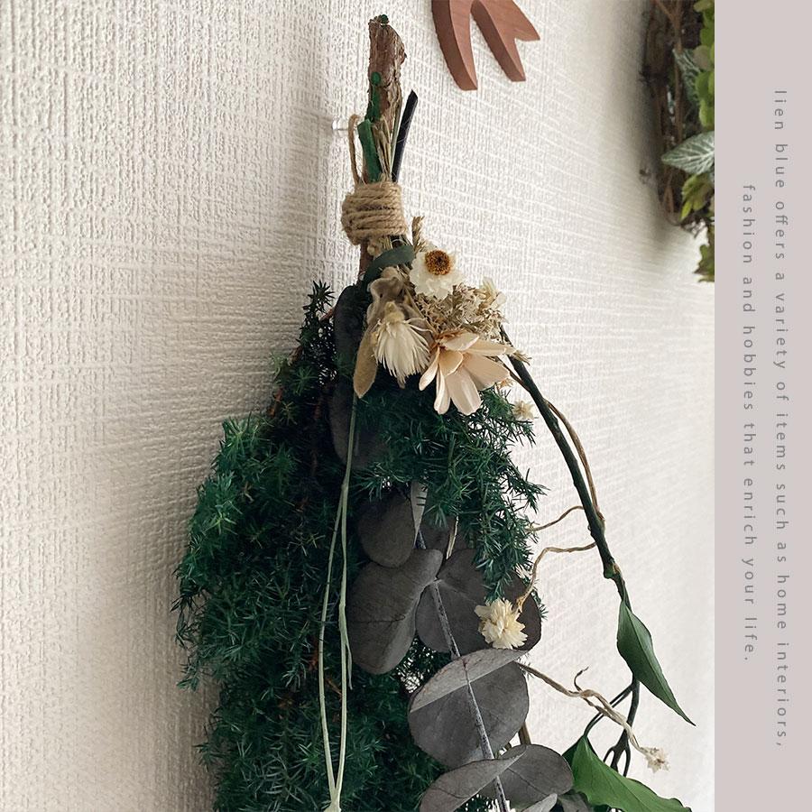 スワッグ ドライフラワー グリーン 小花 プリザーブドフラワー 木の実 インテリア 壁 ユーカリ お祝い 母の日 プレゼント |  | 02