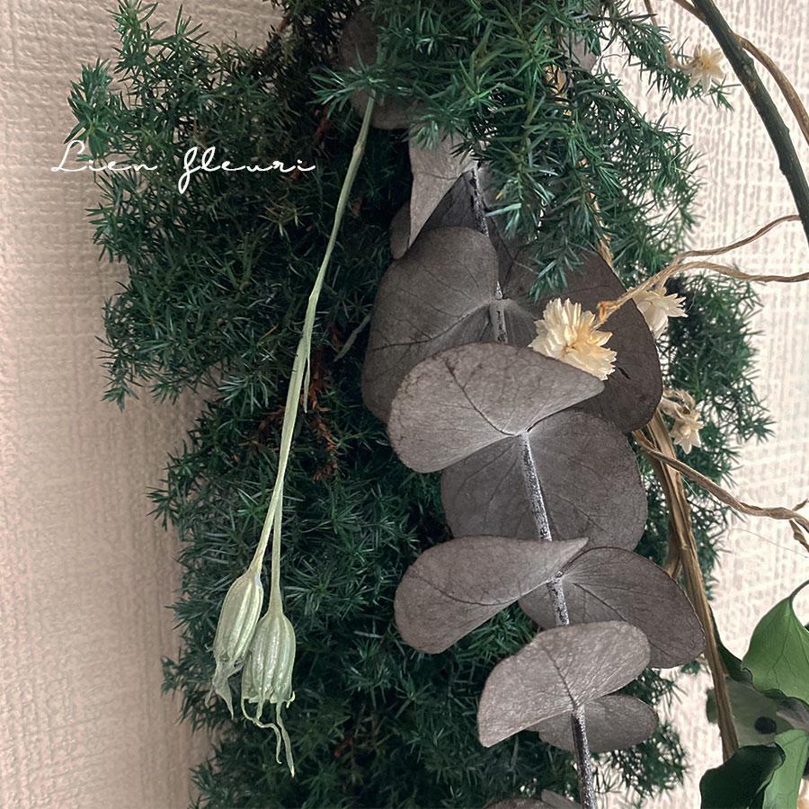 スワッグ ドライフラワー グリーン 小花 プリザーブドフラワー 木の実 インテリア 壁 ユーカリ お祝い 母の日 プレゼント |  | 05