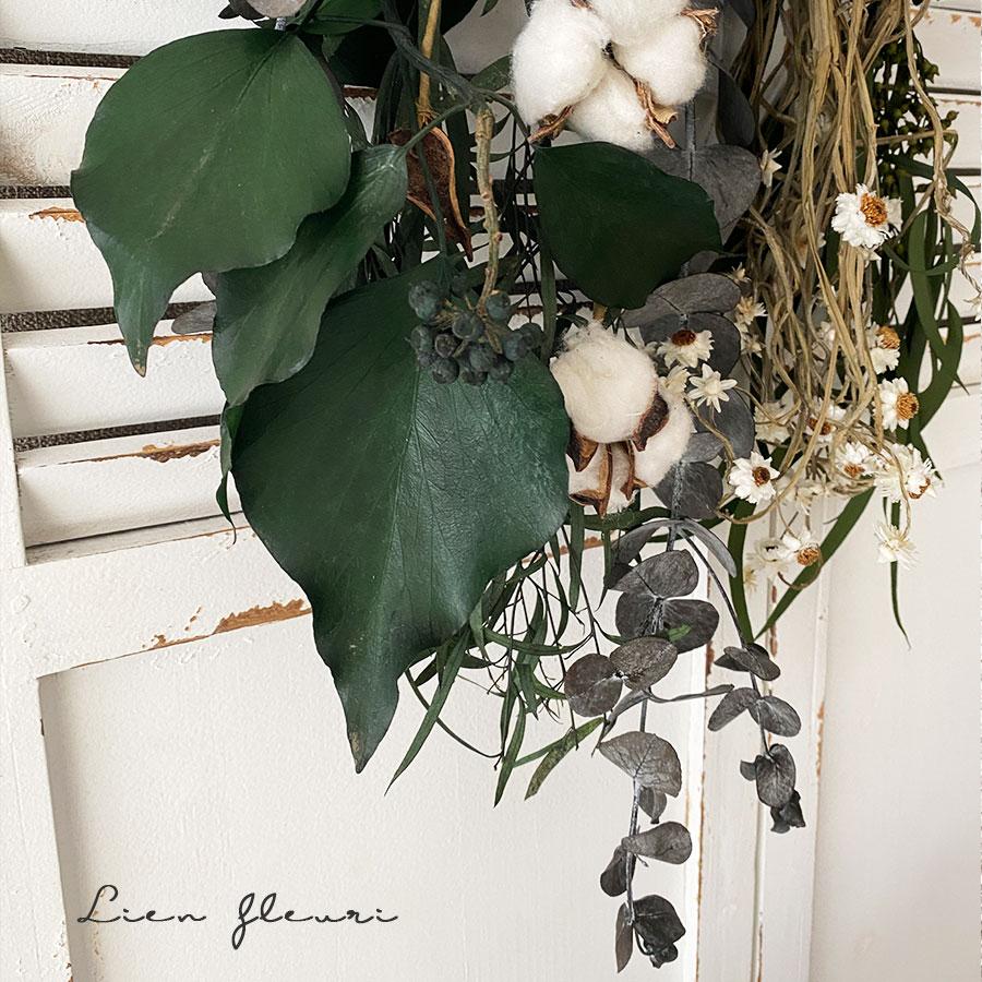 スワッグ ドライフラワー グリーン 小花 プリザーブドフラワー 木の実 インテリア 壁 ユーカリ お祝い 母の日 プレゼント |  | 04