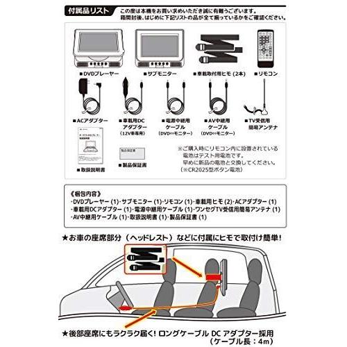在庫限り 2台セット ヘッドレストモニター ワンセグ Dvdプレーヤー 7インチ 車載 リージョンフリー ダブルモニター搭載 同時に映像再生可能 新規購入 Uitcs Acm Org