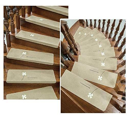 15枚セット 階段すべり止めマット 階段マット 吸着 蛍光 滑り止め 折り曲げ 防音 4 おしゃれ ペット 犬 蓄光式 足冷え 介護 高齢 階段マット