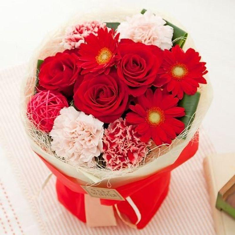 史上一番安い 花束 ブーケ お祝い 記念日 誕生日 花 イイハナ ドットコム フラワーギフト Strawberry スタンドブーケ 生花