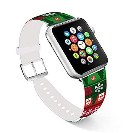 Ecute Compatible with Apple Watch Band 44mm 42mm, Soft Leather Band Strap C好評販売中