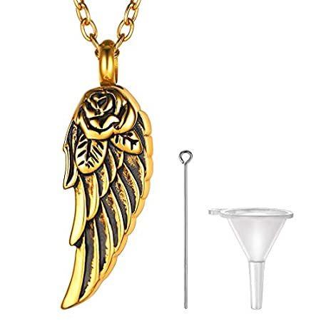Stainless Steel Cremation Jewelry for Ashes Wing Men F好評販売中 年間ランキング6年連続受賞 Pendant 【超安い】 Necklace