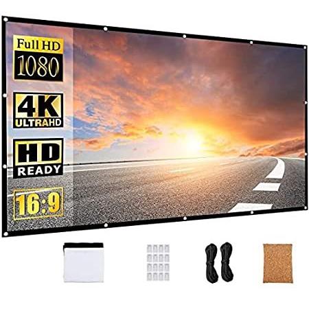 プロジェクタースクリーン 1インチ 16 9 Hd 折りたたみ式 しわ防止 ポータブル映画スクリーン オフィス ホームシアター 屋外 屋内 サポー好評販売中 Pvnk9eow7q テレビ 映像機器 Www Emoline Com Tr
