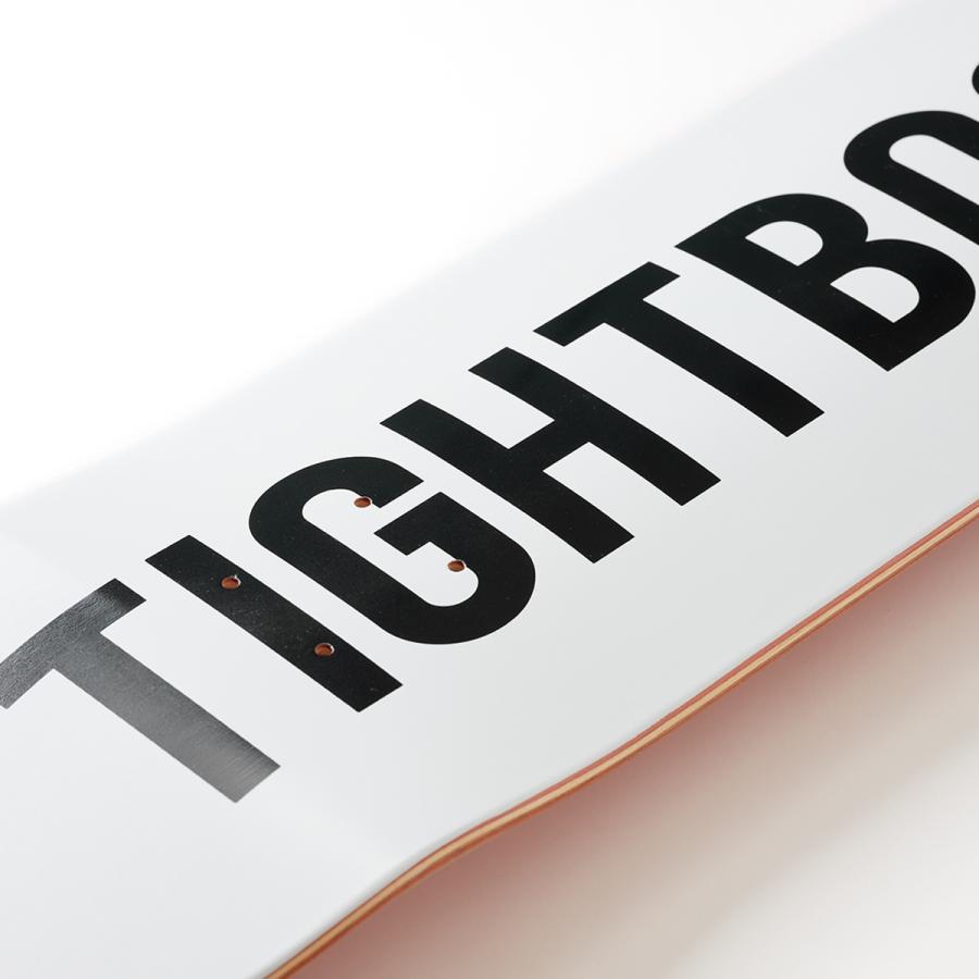 TIGHTBOOTH タイトブース 【TBPR】Logo Deck (White) スケートボード 
