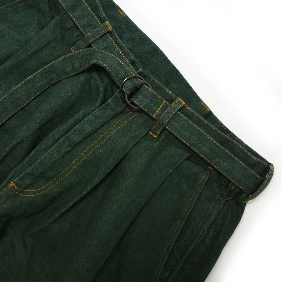 TIGHTBOOTH PRODUCTION ワークパンツ ダークグリーン soldout! _ 2021秋冬 FW21-B07 BIAS CORD BAGGY SLACKS ◇ TIGHTBOOTH