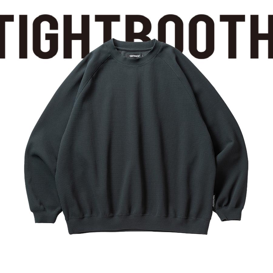 TIGHTBOOTH タイトブース ワッフル クルーニット セーター ブラックL TIGHTBOOTH PRODUCTION（タイトブースプロダクション） TIGHTBOOTH