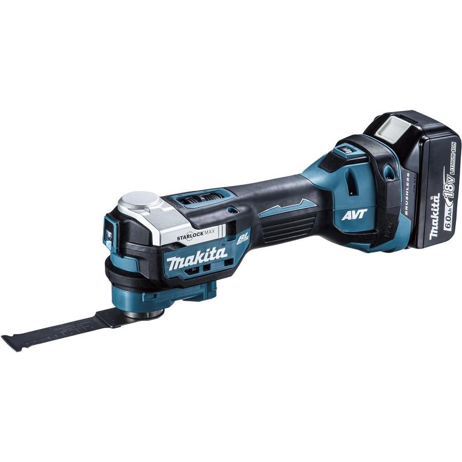 △△MAKITA マキタ 18V　充電式マルチツール　フルセット(バッテリBL1860B×1、充電器DC18RF、ケース付) TM52DRG ブルー マキタ（makita） 充電式マルチツール TM52DRG 純正フルセット 18V
