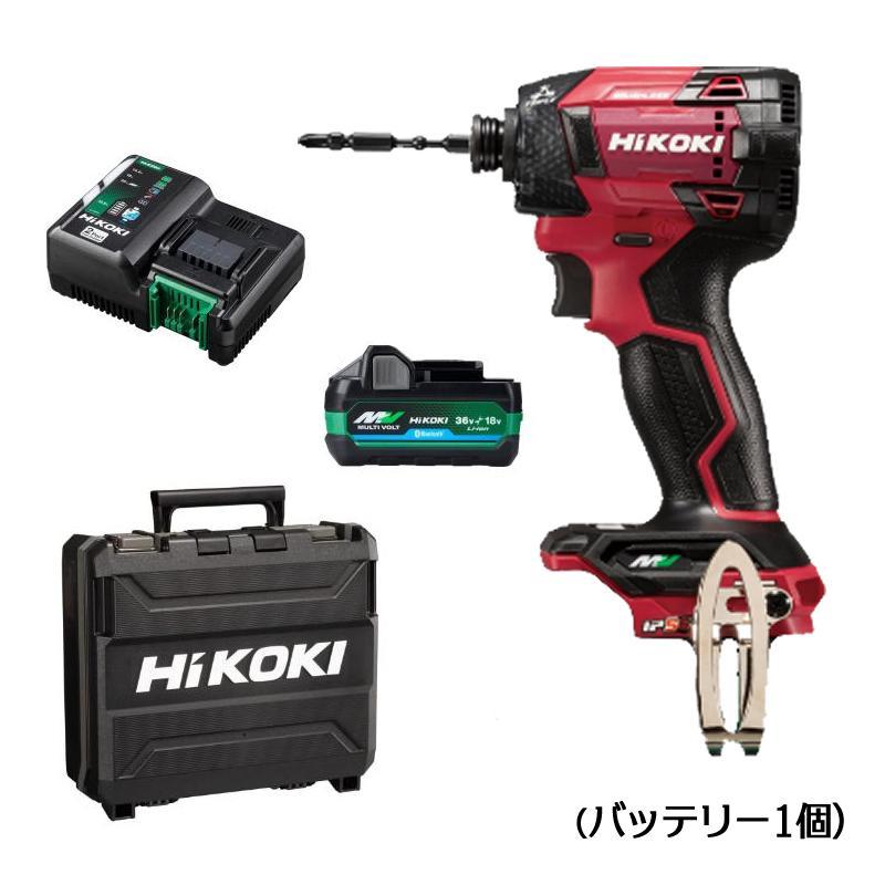 HiKOKI（ハイコーキ） WH36DD スコーピオンレッド 赤 バッテリ1個
