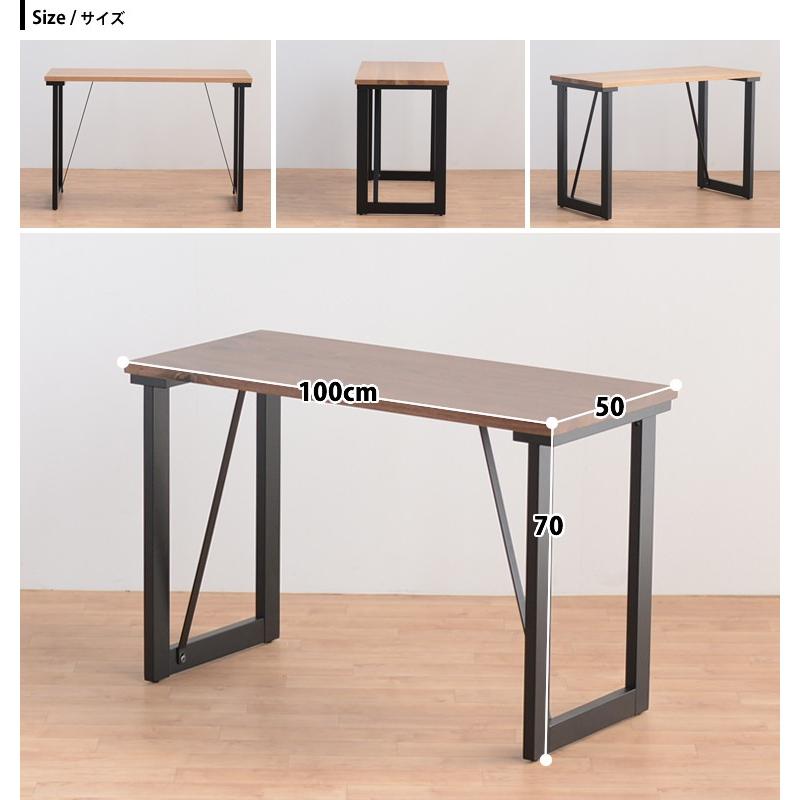 無料サイズオーダー デスク 100-120cm 無垢 ウォルナット オーク