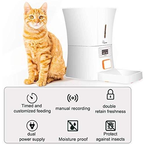 超新作 タイマー式 大容量 スカイミー Skymee Skymee 自動給餌器 自動ペットフィーダー 犬猫用 オートフィーダー 自動餌やり 食器 餌やり 水やり用品