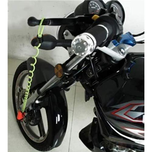 セット品ABUS(アブス) バイク用ディスクロック ピクセルイエロー