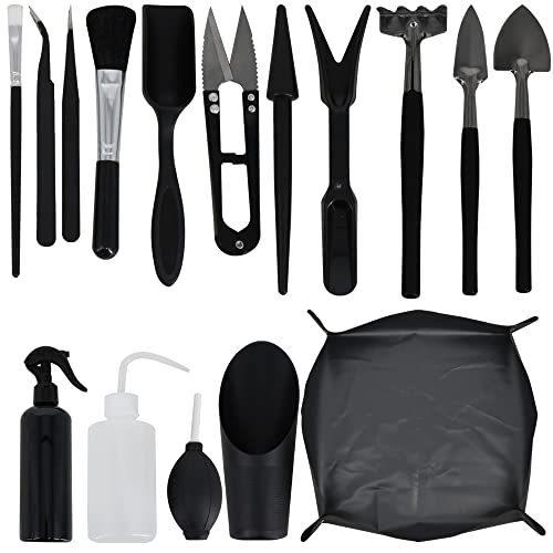 3年保証 ミニサイズ ガーデニングツール ノンブランド品 園芸用品 16点セット 霧吹き スコップ 鉢植え お手入れ 盆栽 多肉植物 農具 Smssvg Org