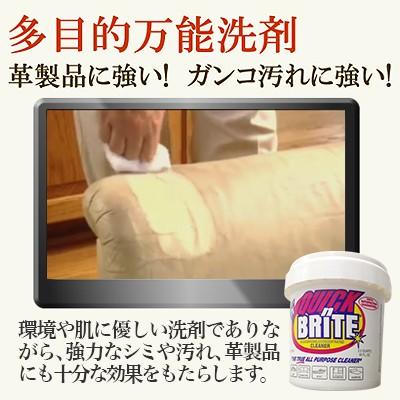 万能洗剤　クイックブライト　3個セット　革等　掃除用　車　レザーシート　環境にも肌にもやさしい