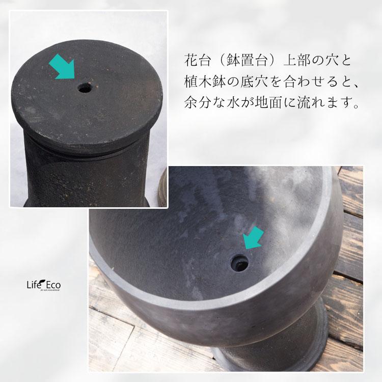 花台（鉢置台） テラコッタ製 ペデスタル クラシックシリンダー