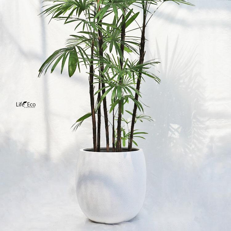 植木鉢 軽量大型 FRP製 プラスター バルーン ホワイト（白