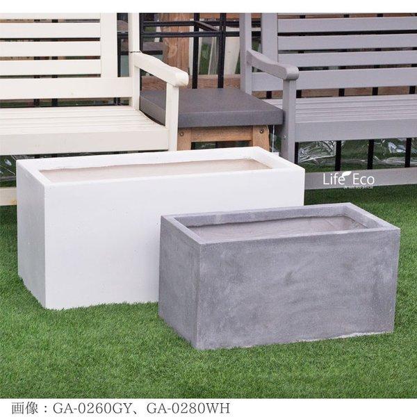 植木鉢 大型 軽量 ファイバークレイ製 バスク 外寸100cm プランター グレー_2