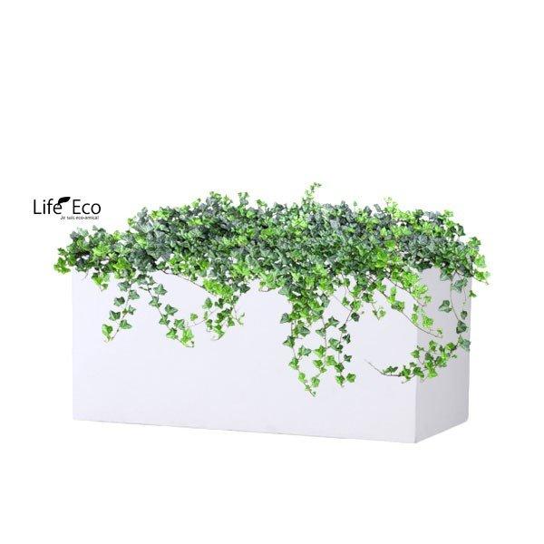植木鉢 大型 軽量 ファイバークレイ製 バスク 外寸100cm プランター ホワイト_4