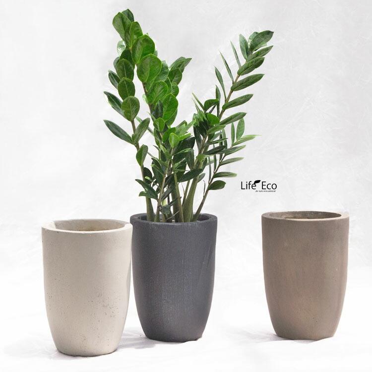 植木鉢 軽量 ニュートラ コニック ブラウン（茶） φ25cm×H35cm（8号