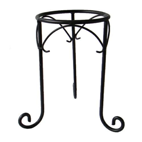 極太アイアンスタンドA（ポットスタンド・鉢置台）ブラック 黒 φ28cm