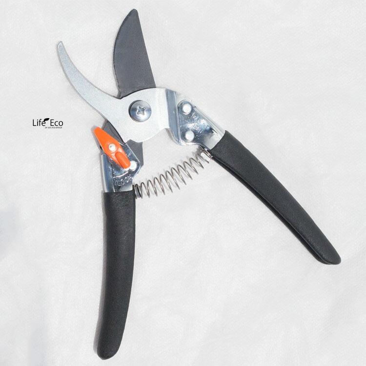 剪定鋏（ハサミ）プロタイプ ブラック（黒） 205mm（フッ素樹脂加工