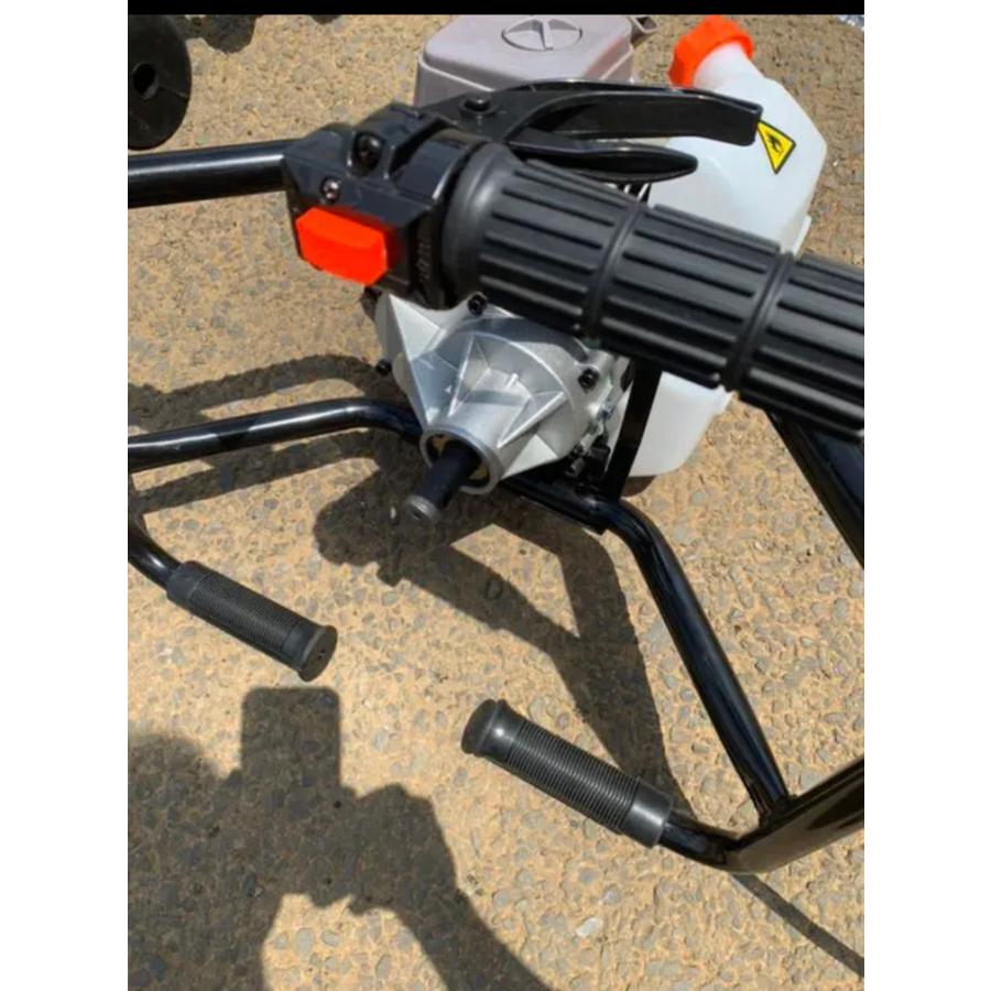 穴掘り機 エンジンオーガー 63CC 2サイクル ドリル1本付き くい 穴掘り機 エンジンオーガー 63CC 2サイクル ドリル1本付き くい