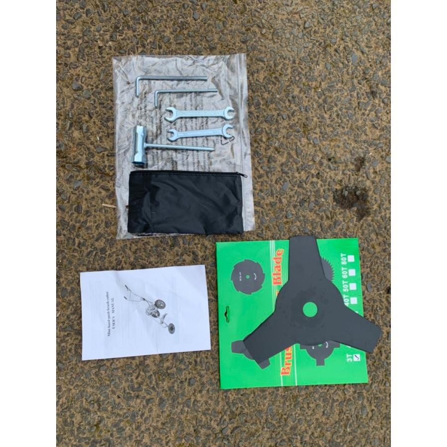 タイヤ付き エンジン式 草刈機 52cc オレンジ＆ホワイトフレーム