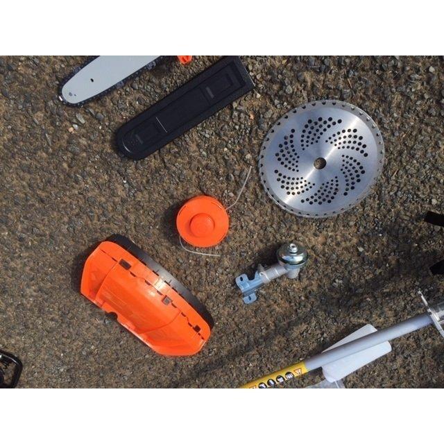 多機能 背負い草刈機 5点アタッチメント付き 1台5役 排気量52cc 草刈機
