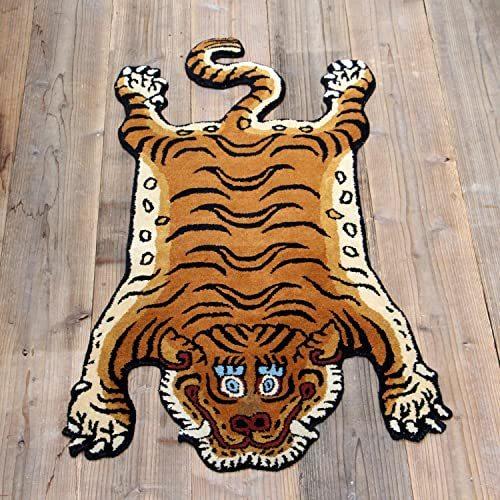 チベタンタイガーラグ ラージ DETAIL Tibetan Tiger Rug [ DTTR-02 / L