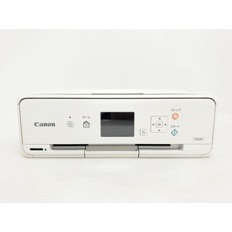 旧モデル Canon インクジェットプリンター複合機 TS5030 WH ホワイト 