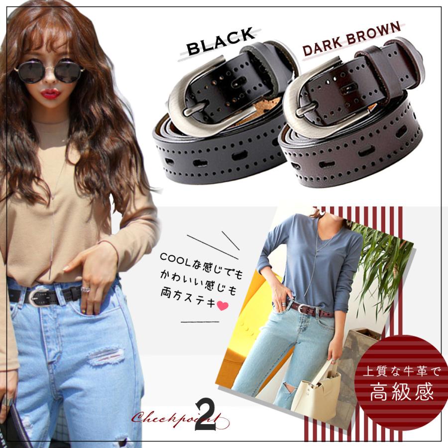 ベルト レディース 本革 太い レザーベルト 革 太め 細い ジーンズ おしゃれ カジュアル ビジネス サイズ調整 Llthbe001 Life Glad 通販 Yahoo ショッピング