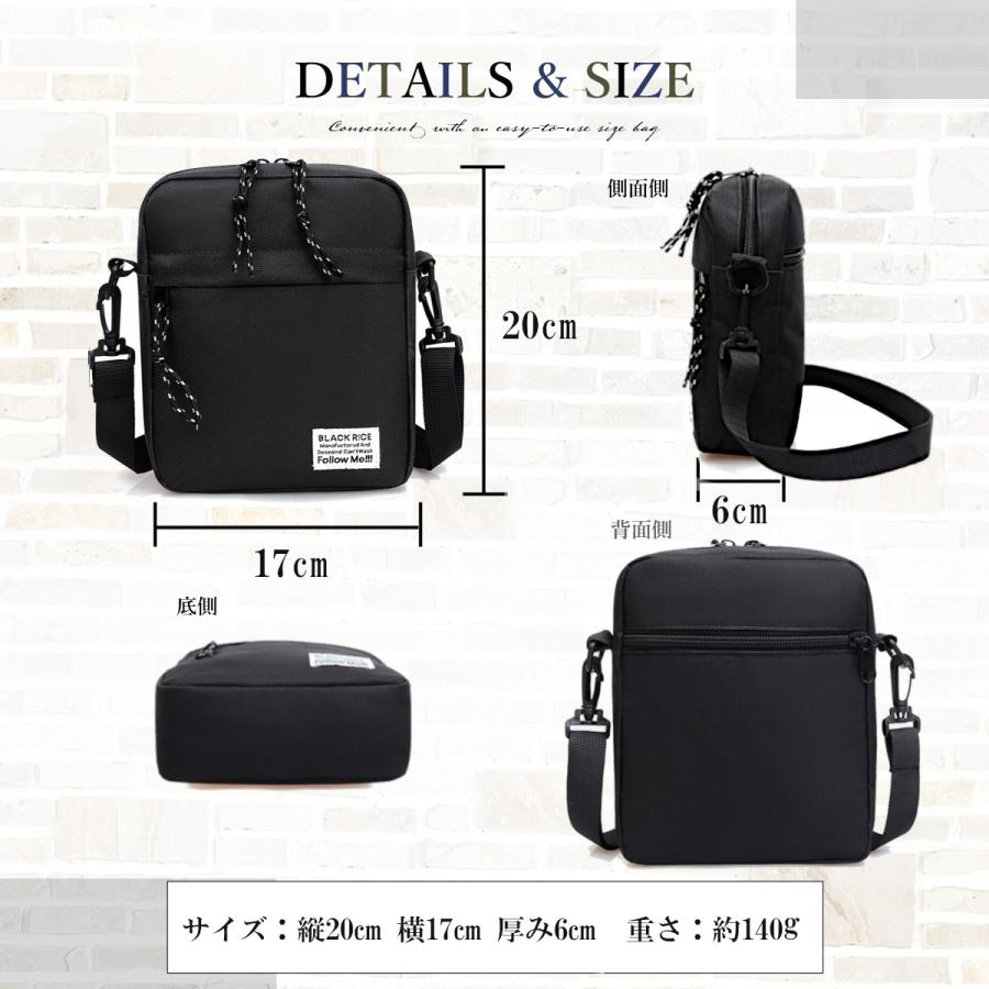Life Glad ショルダーバッグ メンズ 小さい ミニショルダー Life Glad ショルダーバッグ メンズ 小さい ミニショルダー